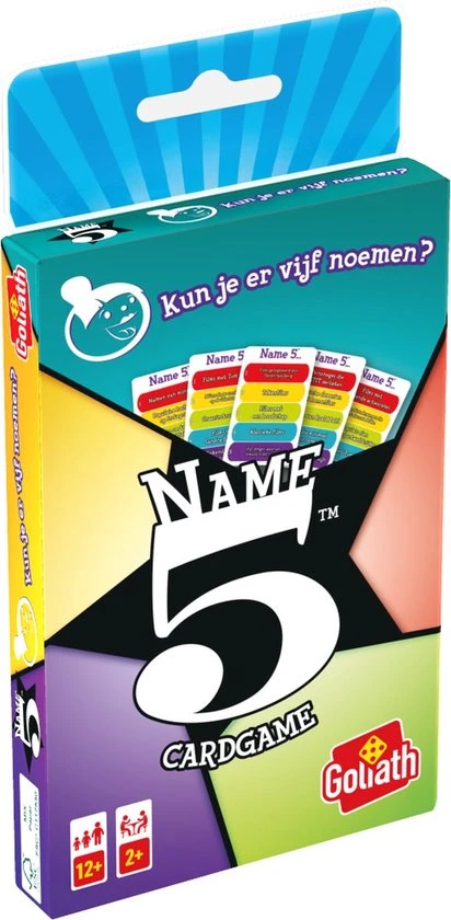 Goliath Name 5 Card Game - Kaartspel - Trivia - Kun Je Er Vijf Noemen 8 Goliath Name 5 Card Game - Kaartspel - Trivia - Kun Je Er Vijf Noemen - Afbeelding 6