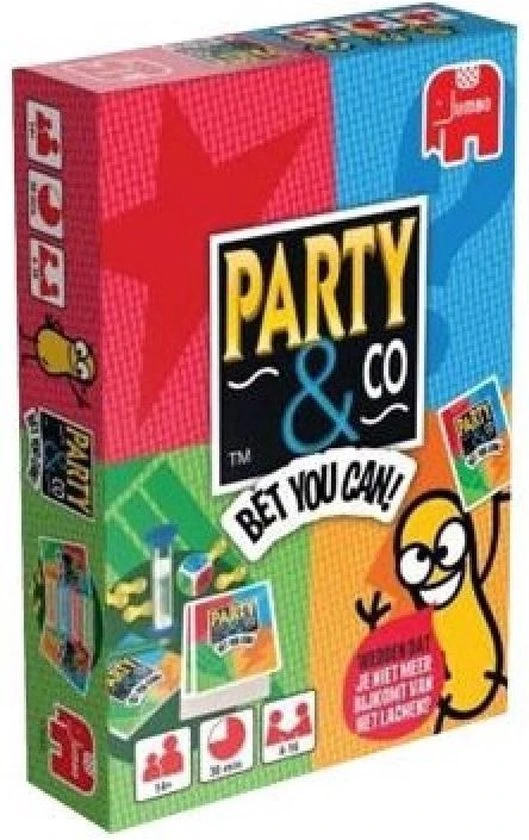 Jumbo Party & Co Bet You Can - Gezelschapsspel - Kaarten - Bordspel - Familie - Familiespel - Vrienden 3 Jumbo Party & Co Bet You Can - Gezelschapsspel - Kaarten - Bordspel - Familie - Familiespel - Vrienden