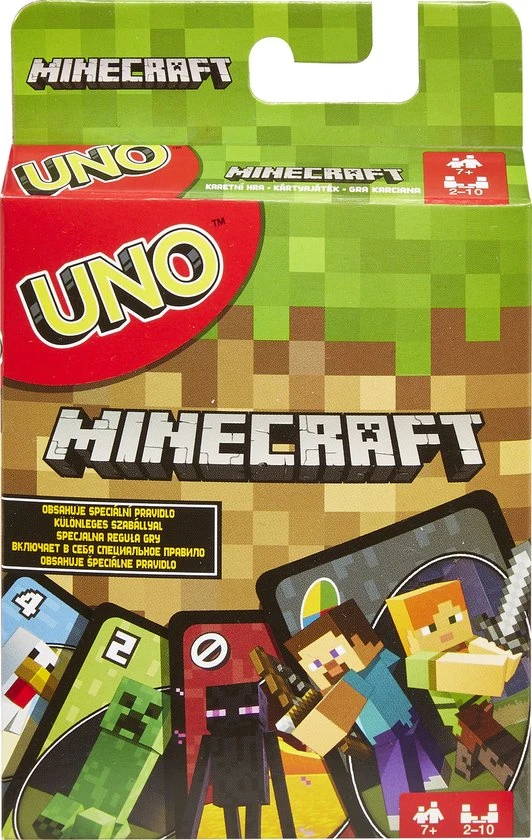 Mattel Games UNO Minecraft - Kaartspel 14 Mattel Games UNO Minecraft - Kaartspel - Afbeelding 12