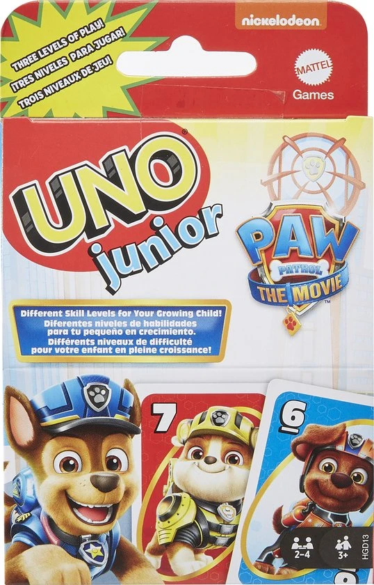UNO Junior Paw Patrol - Mattel Games - Kaartspel - Kinderspel 3 UNO Junior Paw Patrol - Mattel Games - Kaartspel - Kinderspel
