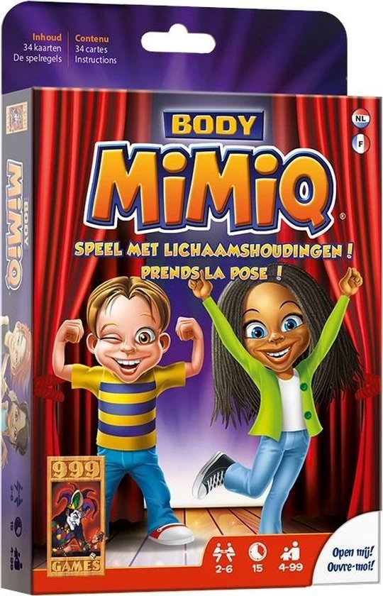 999 Games Mimiq Body Kaartspel 3 999 Games Mimiq Body Kaartspel