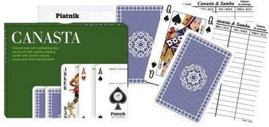 Canasta Kaarten Set Piatnik Met Scoreblok :: Piatnik 3 Canasta Kaarten Set Piatnik Met Scoreblok :: Piatnik