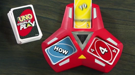 UNO Triple Play - Mattel Games - Kaartspel 4 UNO Triple Play - Mattel Games - Kaartspel - Afbeelding 2