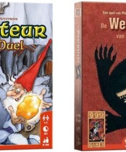 Merkloos Spellenbundel - Kaartspel - 2 Stuks - Saboteur: Het Duel & De Weerwolven Van Wakkerdam