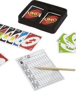UNO Deluxe - Mattel Games - Kaartspel -LEERZAME SPELLEN Verkoopwinkel 550x361 1