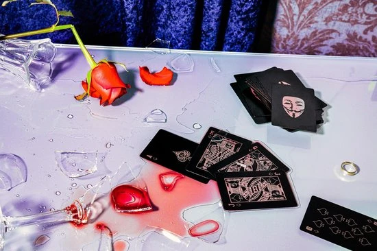 Merkloos Speelkaarten, Waterdicht, Flexibel, Pokerkaarten, Playing Cards, Zwart 9 Merkloos Speelkaarten, Waterdicht, Flexibel, Pokerkaarten, Playing Cards, Zwart - Afbeelding 7