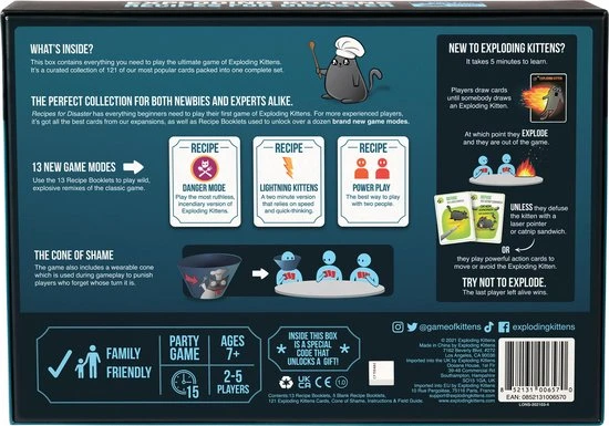 Exploding Kittens Recipes For Disaster - Kaartspel (Engelstalig) 7 Exploding Kittens Recipes For Disaster - Kaartspel (Engelstalig) - Afbeelding 5