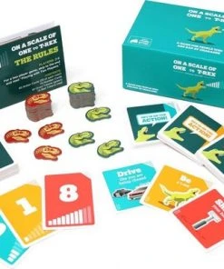 Exploding Kittens On A Scale Of One To T-Rex - Kaartspel -LEERZAME SPELLEN Verkoopwinkel 550x387 3