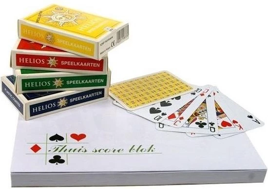 Speelkaartenshop Set Van 4 "Super" Biedboxen + Bridge Speelkaarten + Bridge Scoreblok 4 Speelkaartenshop Set Van 4 "Super" Biedboxen + Bridge Speelkaarten + Bridge Scoreblok - Afbeelding 2