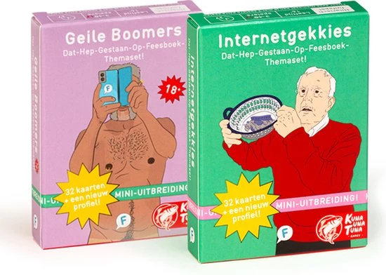 Kuna Una Tuna Games 2 UITBREIDINGEN | Internetgekkies + Geile Boomers Themasets - DAT HEP GESTAAN OP FEESBOEK | UITBREIDING 3 Kuna Una Tuna Games 2 UITBREIDINGEN | Internetgekkies + Geile Boomers Themasets - DAT HEP GESTAAN OP FEESBOEK | UITBREIDING