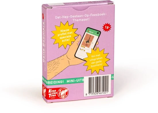 Kuna Una Tuna Games 2 UITBREIDINGEN | Internetgekkies + Geile Boomers Themasets - DAT HEP GESTAAN OP FEESBOEK | UITBREIDING 7 Kuna Una Tuna Games 2 UITBREIDINGEN | Internetgekkies + Geile Boomers Themasets - DAT HEP GESTAAN OP FEESBOEK | UITBREIDING - Afbeelding 5