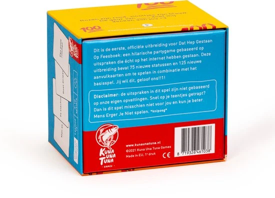 Kuna Una Tuna Games De Eerste Uitbreiding - DAT HEP GESTAAN OP FEESBOEK Uitbreiding 5 Kuna Una Tuna Games De Eerste Uitbreiding - DAT HEP GESTAAN OP FEESBOEK Uitbreiding - Afbeelding 3
