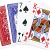 In Round Speelkaarten 2 Decks / Stokken – Stok Speel Kaarten – Spelkaarten – Voor Volwassen En Kinderen – Pokerkaarten – Kaart Spel / Kaartspel Set – Pestkaarten – Poker / Blackjack / Pesten – Rood / Blauw