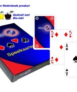 Merkloos Professionele Speelkaarten - Bridge Size - Nederlands Product - Bio Inkt - LET OP: 2 Spellen Voor € 9,90! - Bingo-doe