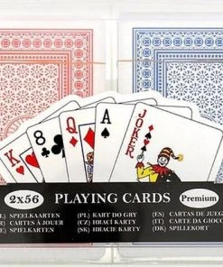 Usplaying Cards Speelkaarten Premium - 2 X 56 Cards - Incl. Bewaardoos