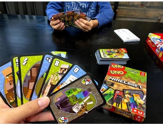 Mattel Games UNO Minecraft - Kaartspel 8 Mattel Games UNO Minecraft - Kaartspel - Afbeelding 6