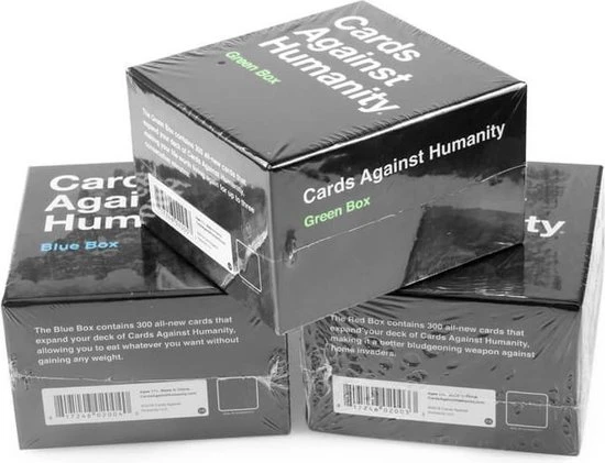 Cards Against Humanity - BLUE BOX + RED BOX + GREEN BOX - The Hottest 3 Expansion Boxes 3 IN 1 5 Cards Against Humanity - BLUE BOX + RED BOX + GREEN BOX - The Hottest 3 Expansion Boxes 3 IN 1 - Afbeelding 3