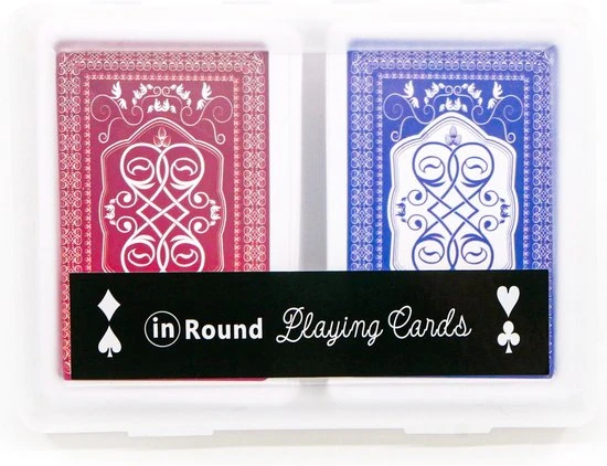In Round Speelkaarten 2 Decks / Stokken – Stok Speel Kaarten – Spelkaarten – Voor Volwassen En Kinderen – Pokerkaarten – Kaart Spel / Kaartspel Set – Pestkaarten – Poker / Blackjack / Pesten – Rood / Blauw 6 In Round Speelkaarten 2 Decks / Stokken – Stok Speel Kaarten – Spelkaarten – Voor Volwassen En Kinderen – Pokerkaarten – Kaart Spel / Kaartspel Set – Pestkaarten – Poker / Blackjack / Pesten – Rood / Blauw - Afbeelding 4
