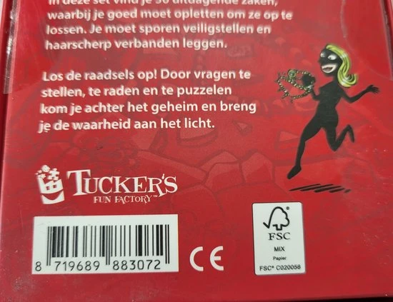 Tucker's Fun Factory Red Stories Kaartspel 5 Tucker's Fun Factory Red Stories Kaartspel - Afbeelding 3