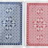 Binroyal 2 X 56 Luxe Speelkaarten - Spelkaarten - Poker Kaarten - 2 STUKS - Rood & Blauw