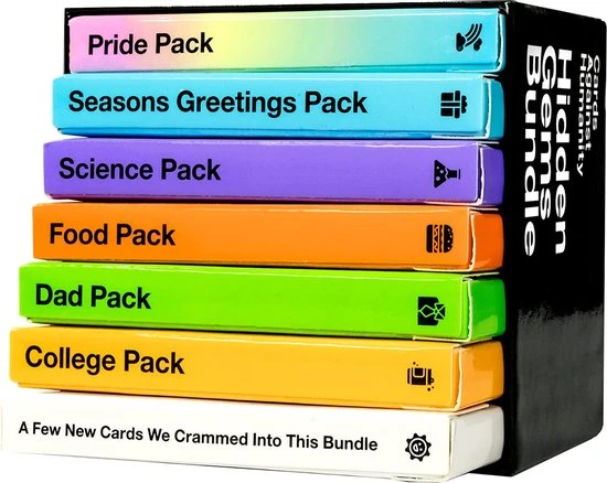 Cards Against Humanity Hidden Gems Bundle 6 Themed Packs + 10 All-new Cards 3 Cards Against Humanity Hidden Gems Bundle 6 Themed Packs + 10 All-new Cards