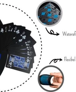 Vesper Products Speelkaarten Waterdicht – Special Edition Pokerkaarten Blauw/Zwart -LEERZAME SPELLEN Verkoopwinkel 550x451 2