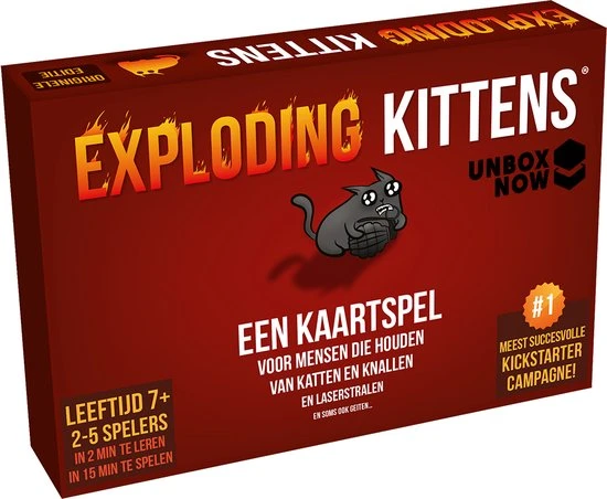 Exploding Kittens Originele Editie - Nederlandstalig Kaartspel 9 Exploding Kittens Originele Editie - Nederlandstalig Kaartspel - Afbeelding 7