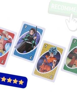 Merkloos UNO Anime Kaartspel - Nieuwe Editie - Naruto - One Piece - Dragon Ballz - Demon Slayer -LEERZAME SPELLEN Verkoopwinkel 550x458 3