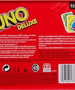 UNO Deluxe - Mattel Games - Kaartspel -LEERZAME SPELLEN Verkoopwinkel 550x463 2