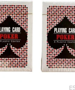 ESTARK Luxe Speelkaarten - 2 Sets - Plastic Coating - Poker Kaarten - Kaartspel - Spelkaarten - Spel Kaart - 2 X 56 - Gezelschapsspel - Spelen - Playing Cards - Cijfer In Alle 4 De Hoeken - 2 STUKS -LEERZAME SPELLEN Verkoopwinkel 550x470 7