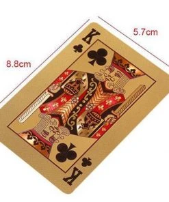 Pippashop Luxe Gouden Speelkaarten / Poker Kaarten Waterdicht Geplastificeerd