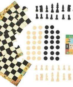 Djeco - Djeco Schaak- En Damspel 9 Djeco - Djeco Schaak- En Damspel -LEERZAME SPELLEN Verkoopwinkel 550x486 4
