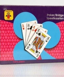 LONGFIELD 2 DECKS 100 % PLASTIC PLAYING CARDS IN PLASTIC CASE -LEERZAME SPELLEN Verkoopwinkel 550x492 3