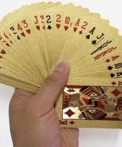 Pippashop Luxe Gouden Speelkaarten / Poker Kaarten Waterdicht Geplastificeerd -LEERZAME SPELLEN Verkoopwinkel 550x494 5