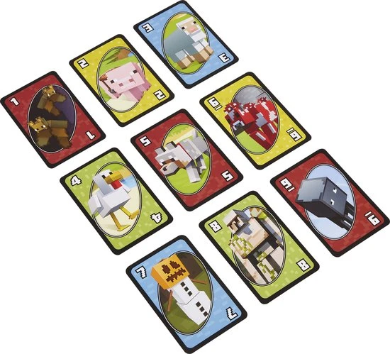Mattel Games UNO Minecraft - Kaartspel 6 Mattel Games UNO Minecraft - Kaartspel - Afbeelding 4