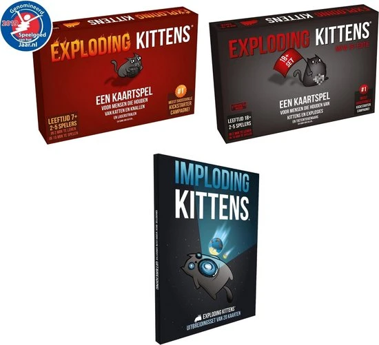 Exploding Kittens Bundel - Nederlandstalig 3 Exploding Kittens Bundel - Nederlandstalig