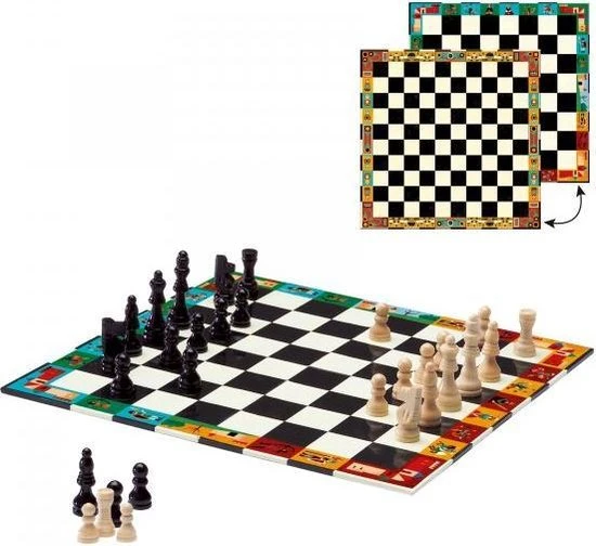 Djeco - Djeco Schaak- En Damspel 4 Djeco - Djeco Schaak- En Damspel - Afbeelding 2