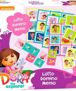 Tactic 3-in-1 Spellen (memo, Lotto, Domino) Dora -LEERZAME SPELLEN Verkoopwinkel 550x512 5