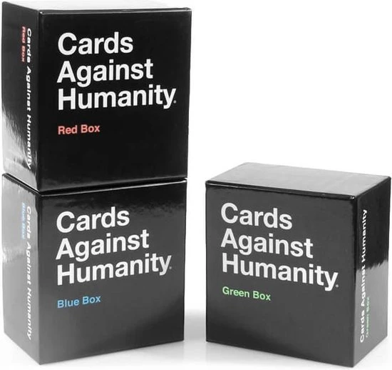 Cards Against Humanity - BLUE BOX + RED BOX + GREEN BOX - The Hottest 3 Expansion Boxes 3 IN 1 3 Cards Against Humanity - BLUE BOX + RED BOX + GREEN BOX - The Hottest 3 Expansion Boxes 3 IN 1