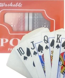 ECOSTARE Luxe Speelkaarten - Plastic Coating - Poker Kaarten - Kaartspel - Spelkaarten - Spel Kaart - 2 X 56 - Gezelschapsspel - Spelen - Playing Cards - 2 STUKS