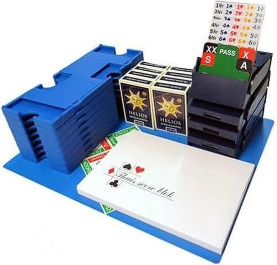 Merkloos Startpakket Bridge Inclusief Bridgeboards - Blauw 5 Merkloos Startpakket Bridge Inclusief Bridgeboards - Blauw - Afbeelding 3