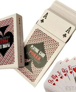 ESTARK Luxe Speelkaarten - 2 Sets - Plastic Coating - Poker Kaarten - Kaartspel - Spelkaarten - Spel Kaart - 2 X 56 - Gezelschapsspel - Spelen - Playing Cards - Cijfer In Alle 4 De Hoeken - 2 STUKS -LEERZAME SPELLEN Verkoopwinkel 550x531 3