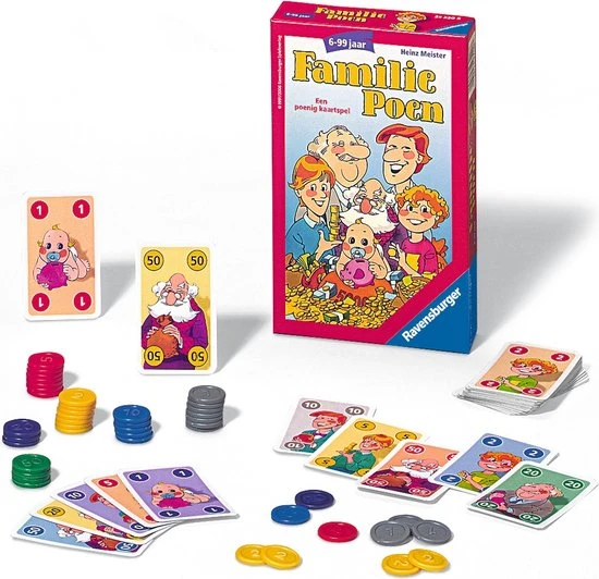 Ravensburger Familie Poen - Kaartspel - Pocketspel 5 Ravensburger Familie Poen - Kaartspel - Pocketspel - Afbeelding 3