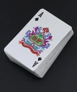 LuxeBass 24K Zilver Speelkaarten Plastic Poker Game Dek Folie Poken Pack Magische Kaarten Waterdichte Kaart Geschenkcollectie Gokken Bordspel - Pokerkaarten - Drankspel Kaarten -LEERZAME SPELLEN Verkoopwinkel 550x533 12