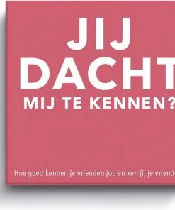 Tactic Kaartspel Jij Dacht Mij Te Kennen Karton Roze 200-delig