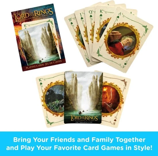 Aquarius Lord Of The Rings - The Fellowship Of The Ring Playing Cards / Speelkaarten 4 Aquarius Lord Of The Rings - The Fellowship Of The Ring Playing Cards / Speelkaarten - Afbeelding 2