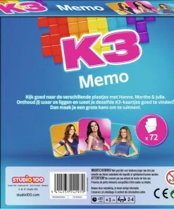 K3 Memo - Met 72 Memokaarten 11 K3 Memo - Met 72 Memokaarten -LEERZAME SPELLEN Verkoopwinkel 550x546 1