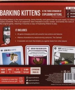 Exploding Kittens Barking Kittens Uitbreiding - Engelstalig Kaartspel -LEERZAME SPELLEN Verkoopwinkel 550x546 4