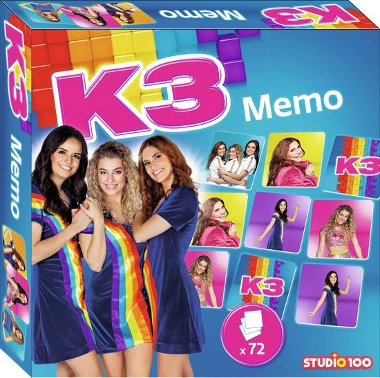 K3 Memo - Met 72 Memokaarten 3 K3 Memo - Met 72 Memokaarten