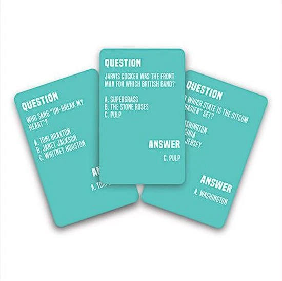 Gift Republic Totally 90s Quiz - Trivia Quiz - Hoeveel Weet Jij Van De Jaren 90 5 Gift Republic Totally 90s Quiz - Trivia Quiz - Hoeveel Weet Jij Van De Jaren 90 - Afbeelding 3